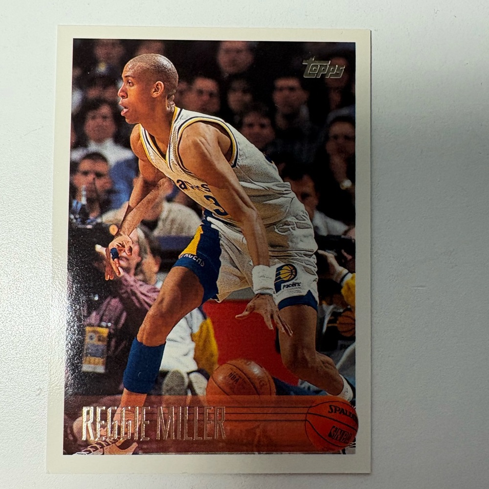 Reggie Miller Topps Basketball Card Indiana Pacers